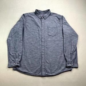 Patagonia Bluffside Shirt Mens XL Navy Blue Button Down Long Sleeve Outdoor